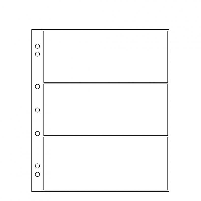 Купить лист для бон Numis 3C (на 3 банкноты) Германия Leuchtturm 316522