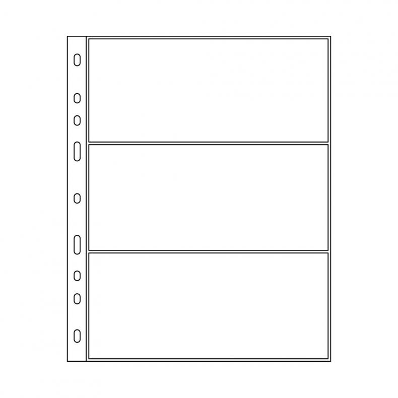 Купить лист для бон Optima 3C (на 3 банкноты) Германия Leuchtturm 317839