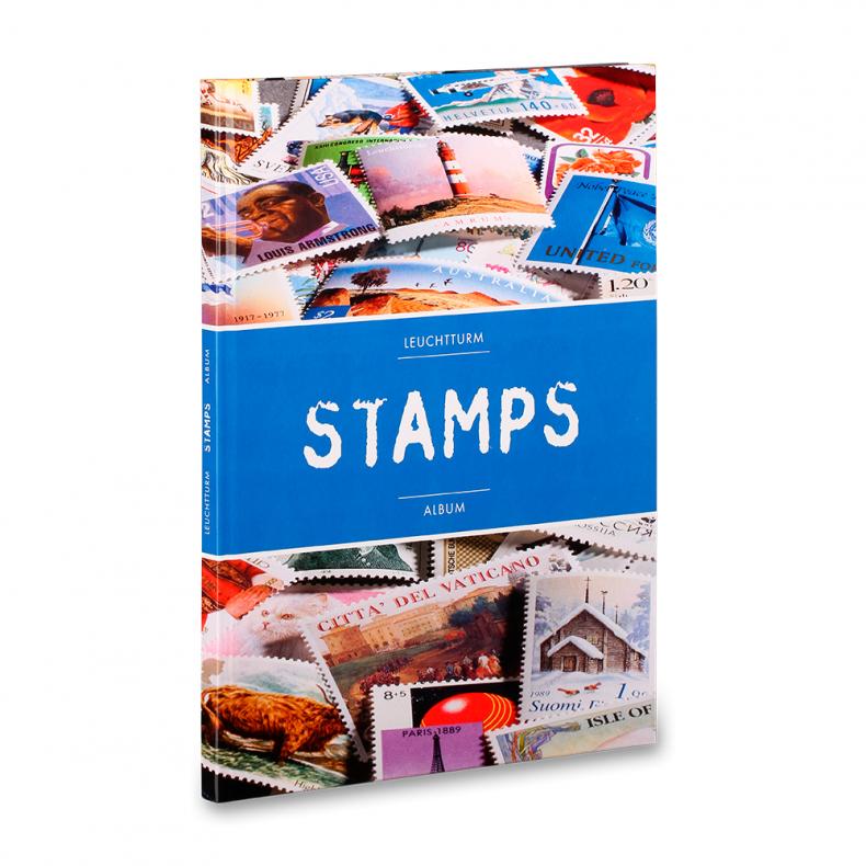 Купить альбом для марок STAMPS 4/8, черные страницы, Германия Leuchtturm 361241